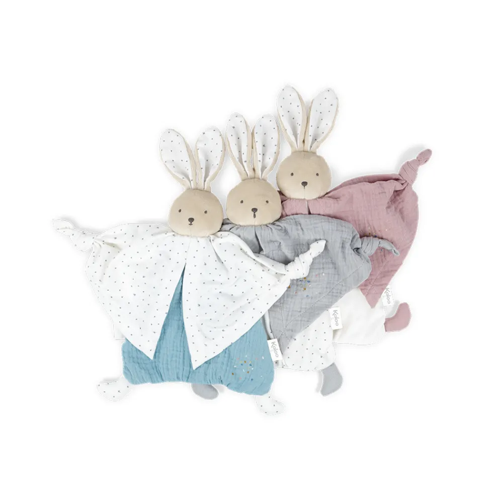 Kaloo Doudou Coton Bio Lapin Rose^ Doudou Rose