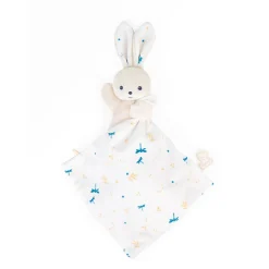 Kaloo Doudou Lapin Carre Douceur Blanc Delicat^ Doudou Bio