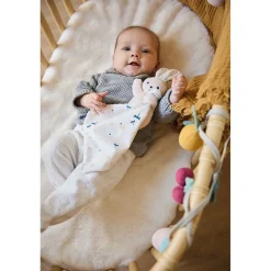 Kaloo Doudou Lapin Carre Douceur Blanc Delicat^ Doudou Bio