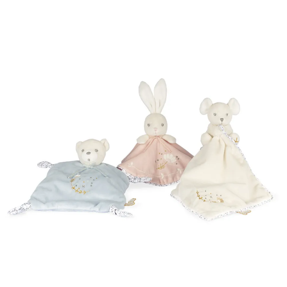 Kaloo Doudou Ourson 4 Noeuds Bleu^ Doudou Bleu