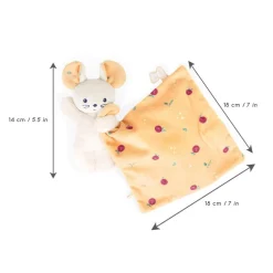 Kaloo Doudou Souris Carre Douceur Fruits De Saison^ Doudou Bio