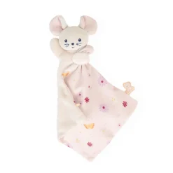 Kaloo Doudou Souris Carre Douceur Jolie Marguerite^ Doudou Rose