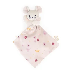 Kaloo Doudou Souris Carre Douceur Jolie Marguerite^ Doudou Rose