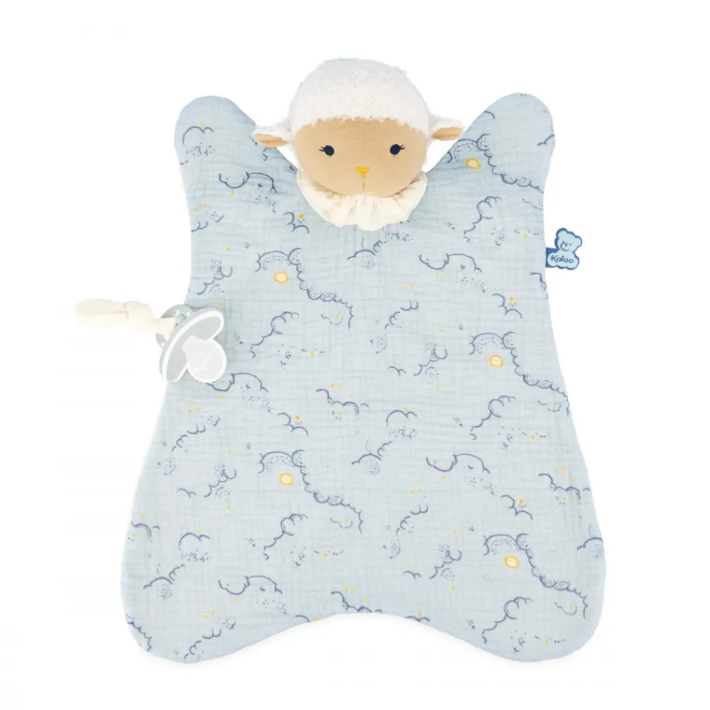 Kaloo Maxi Doudou Coton Bio Mouton^ Doudou Bleu
