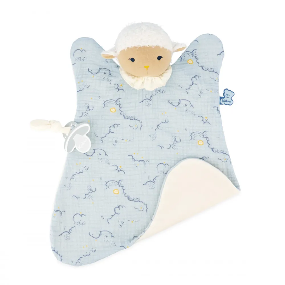 Kaloo Maxi Doudou Coton Bio Mouton^ Doudou Bleu