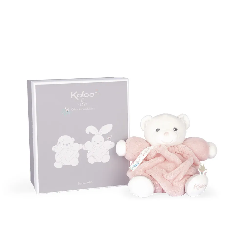 Kaloo Peluche Ourson Patapouf Rose Poudre - 20 Cm^ Peluche Rose